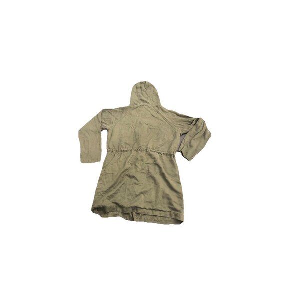 American Eagle Outfitters Army Green Women’s Hooded Jacket Size S Zip/Button Up - Picture 3 of 3
